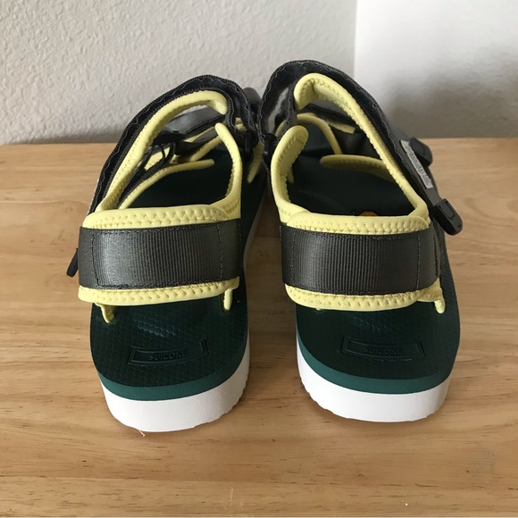 Suicoke Green / Neon Yellow Kisee V Sandal - Picture 5 of 9